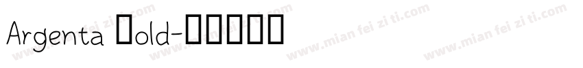 Argenta Bold字体转换